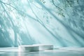 Elegant Light Blue Abstract Backdrop for Product Display Royalty Free Stock Photo