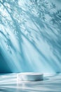 Elegant Light Blue Product Display Backdrop Royalty Free Stock Photo