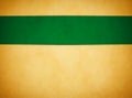 Elegant Light Gold Parchment. Rich Green Banner