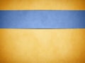 Elegant Light Gold Parchment. Textured Blue Banner