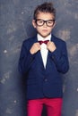 Elegant little boy in suit. Royalty Free Stock Photo