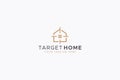 Elegant Logo Target Home Concept Brand Identity