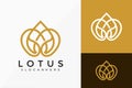 Elegant Lotus Boutique Logo Design, Creative modern Logos Designs Vector Illustration Template Royalty Free Stock Photo