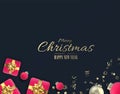 Elegant luxury abstract Christmas holiday background Royalty Free Stock Photo