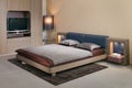 Elegant and luxury bedroom interior design. Royalty Free Stock Photo