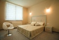 Elegant and luxury bedroom interior design. Royalty Free Stock Photo