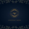 Elegant luxury letter CN logo