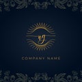 Elegant luxury letter UG logo