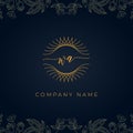 Elegant luxury letter WA logo