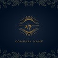 Elegant luxury letter WQ logo