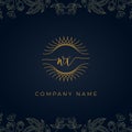 Elegant luxury letter WX logo