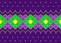 Elegant decorative luxury pattern Harlequin Mardi Gras