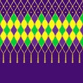 Elegant decorative luxury pattern Harlequin Mardi Gras