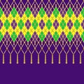 Elegant decorative luxury pattern Harlequin Mardi Gras