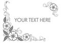 Elegant luxury vintage floral element