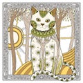 Elegant magic cat Royalty Free Stock Photo