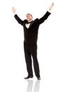 The elegant man in a classical tuxedo Royalty Free Stock Photo