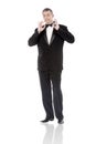 The elegant man in a classical tuxedo Royalty Free Stock Photo