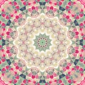 Elegant Mandala in floral colours. ornamental wallpaper design. Royalty Free Stock Photo