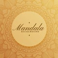 elegant mandala pattern background in indian style Royalty Free Stock Photo