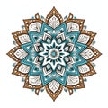 Elegant Mandala Pattern With Classic Tattoo Motifs Royalty Free Stock Photo