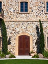 Elegant Mansion Doorway in Napa Valley Royalty Free Stock Photo