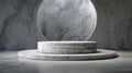 elegant marble platform display minimal Royalty Free Stock Photo