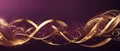 Elegant Maroon and Gold Lines Background