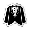 Elegant masculine dress icon