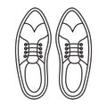 Elegant masculine pair shoes