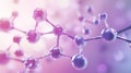 Elegant medical conference backdrop with modern molecule network patterns and soft gradient shading