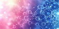Elegant medical conference backdrop with modern molecule network patterns and soft gradient shading