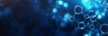 Elegant medical conference backdrop with modern molecule network patterns and soft gradient shading