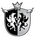 Elegant medieval emblem Royalty Free Stock Photo