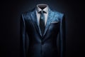 Elegant men formal suit floated. Generate Ai