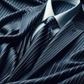 Elegant Men\'s Suit and Tie Close-Up, AI Generated