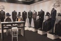 Elegant menswear on display at Si' Sposaitalia in Milan, Italy