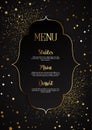 Elegant menu design