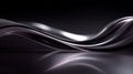 Elegant metallic wave abstract, with a flowing shape and dark background Royalty Free Stock Photo