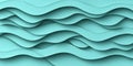 Elegant and Minimalistic Pale Mint Green Waves Pattern for Seamless Background Design and Text Royalty Free Stock Photo