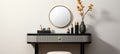 elegant minimalistic vanity stool interior home bathroom, ai