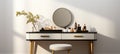 elegant minimalistic vanity stool interior home bathroom, ai