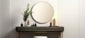 elegant minimalistic vanity stool interior home bathroom, ai