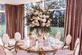 Luxury white and gold style party table