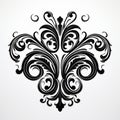 Elegant Modern-baroque Floral Design With Dark Symbolism