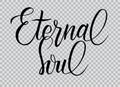 Elegant modern brush calligraphy Eternal Soul