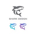 Elegant Modern Illustration Shark Fish Logo Concept Design Inspiration