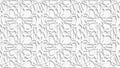 White Geometric Islamic Seamless Pattern with 3D Effect Royalty Free Stock Photo