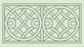 Elegant monochromatic Celtic border, continuous pattern for sophisticated design vector design Generative AI Royalty Free Stock Photo