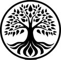 Tree of life - high quality vector logo - vector illustration ideal for t-shirt graphic Royalty Free Stock Photo